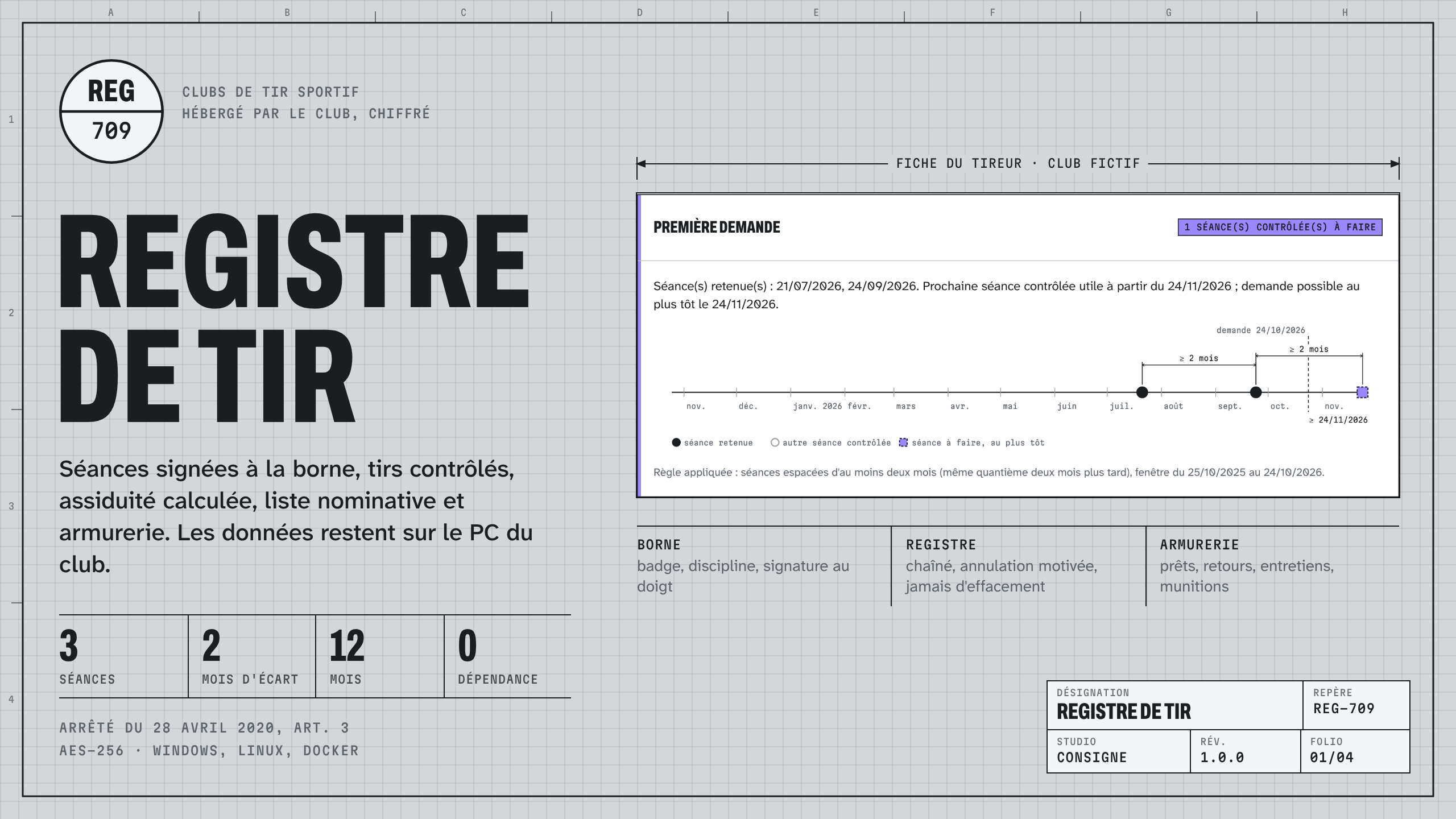 Registre de tir : visuel principal